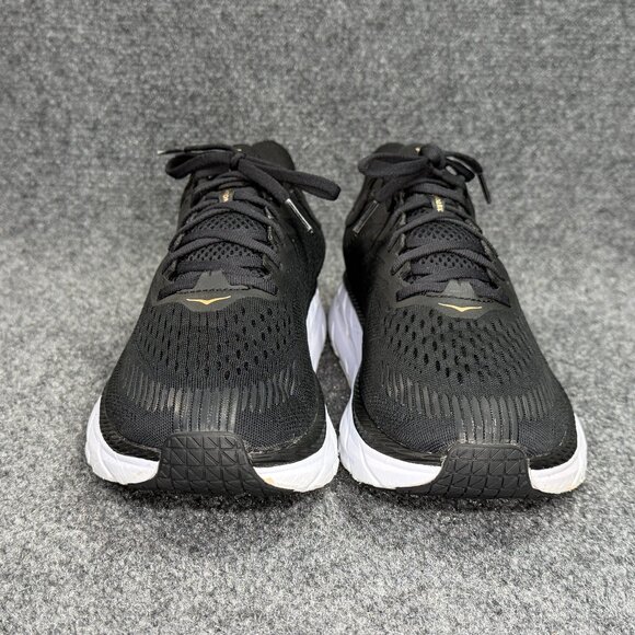 Hoka Clifton 7 Running Shoes Women's Size 10 Black Athletic Training Sneakers - Picture 2 of 12